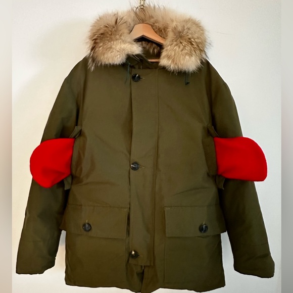 Eddie Bauer Polar Parka / Goose Down / Coyote trim - Picture 4 of 8